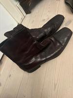 Prada Brogue Chelsea Boots aus dunkelbraunem Leder Berlin - Tempelhof Vorschau
