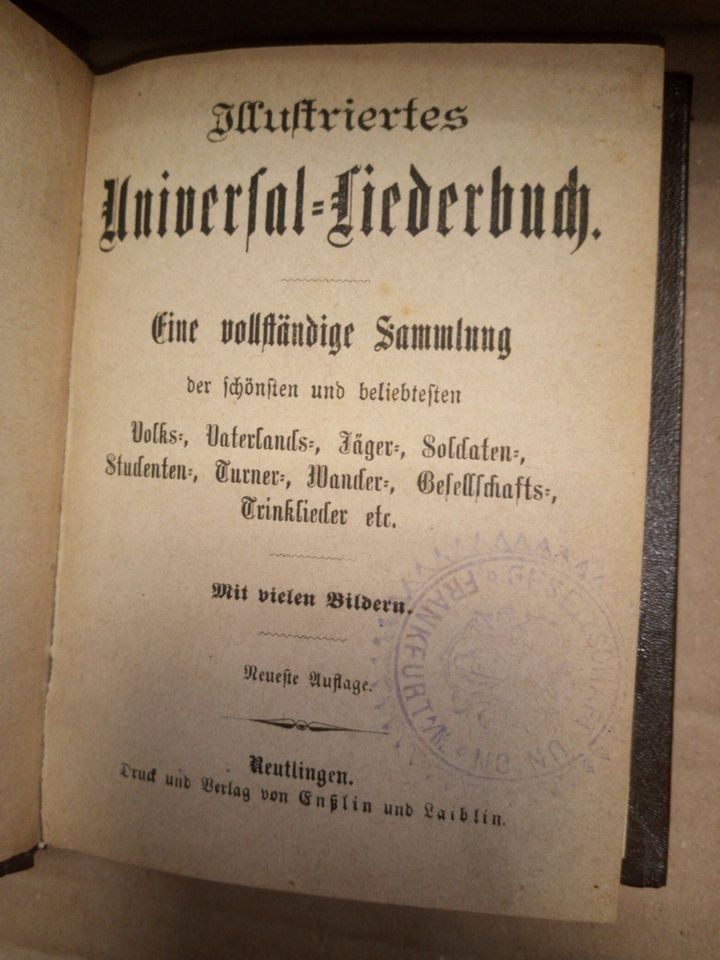 Universal Liederbuch in Greiz