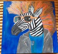 Acrylbild Zebra 50 x 50 cm Wandbild Keilrahmen Berlin - Neukölln Vorschau