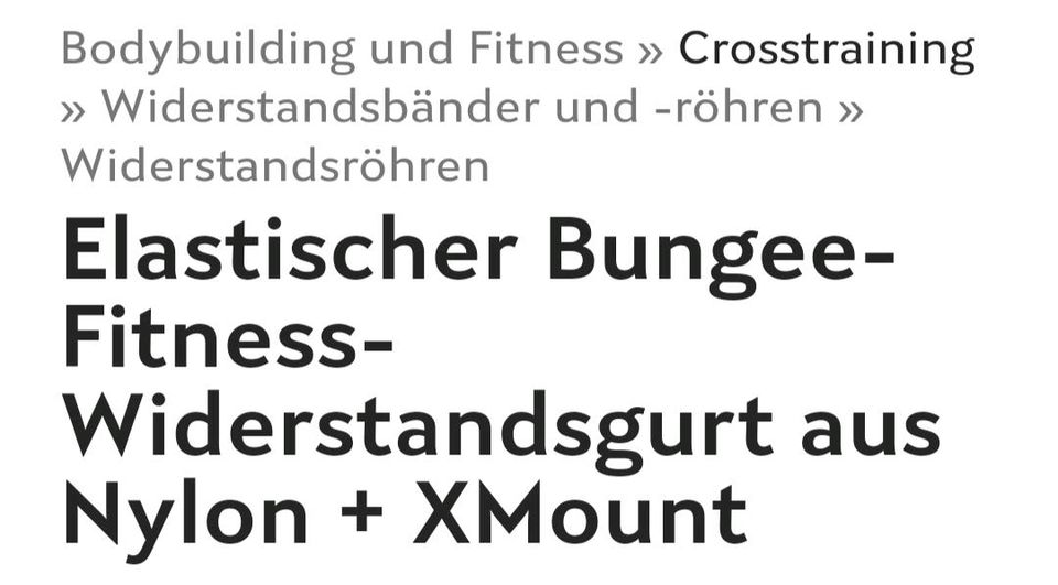 Gladiatorfit NEU OVP Bungee Fitness Seil Gurt Joga Bodybuilding in Plankstadt