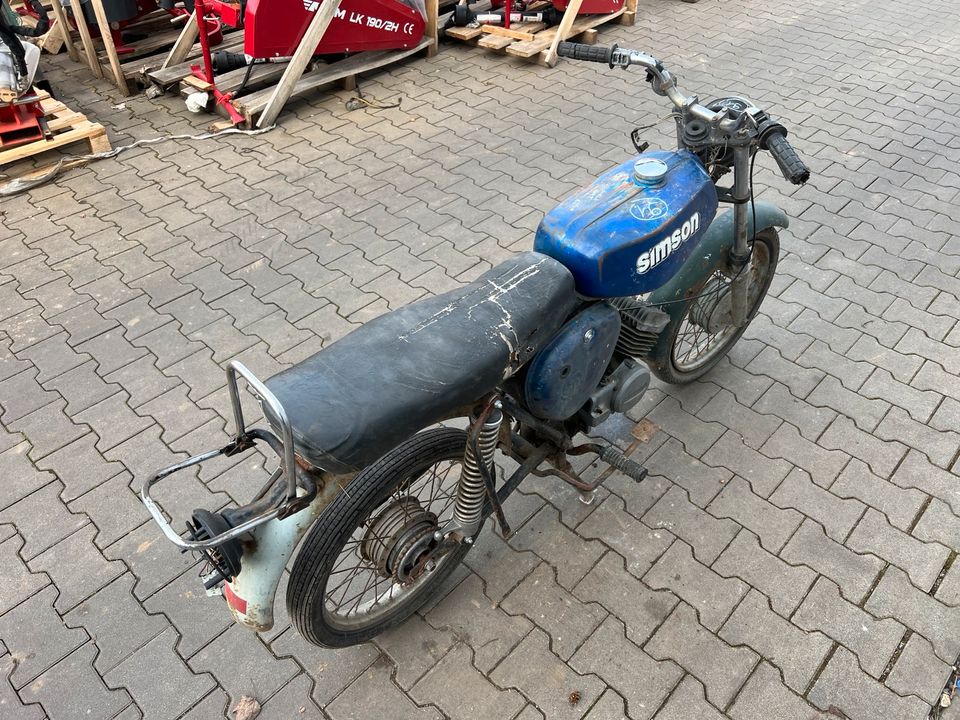 Simson S51 S51N 1973 4-Gang Moped Mofa Roller in Osterweddingen