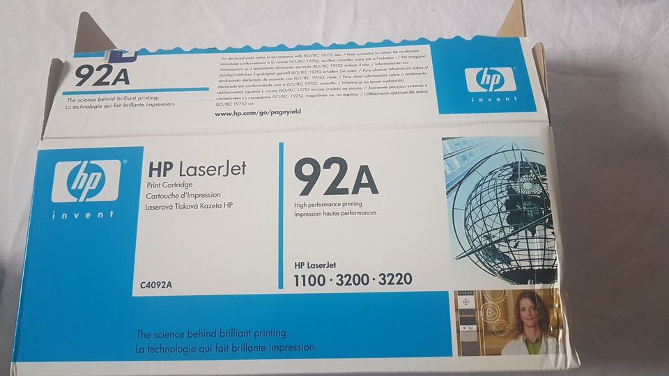 Toner schwarz C4092A für HP Laserjet 1100 3200 3220 in Brahmenau