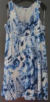 Bodyflirt Kleid Sommerkleid Viskose blau weiß Batik Hessen - Dreieich Vorschau
