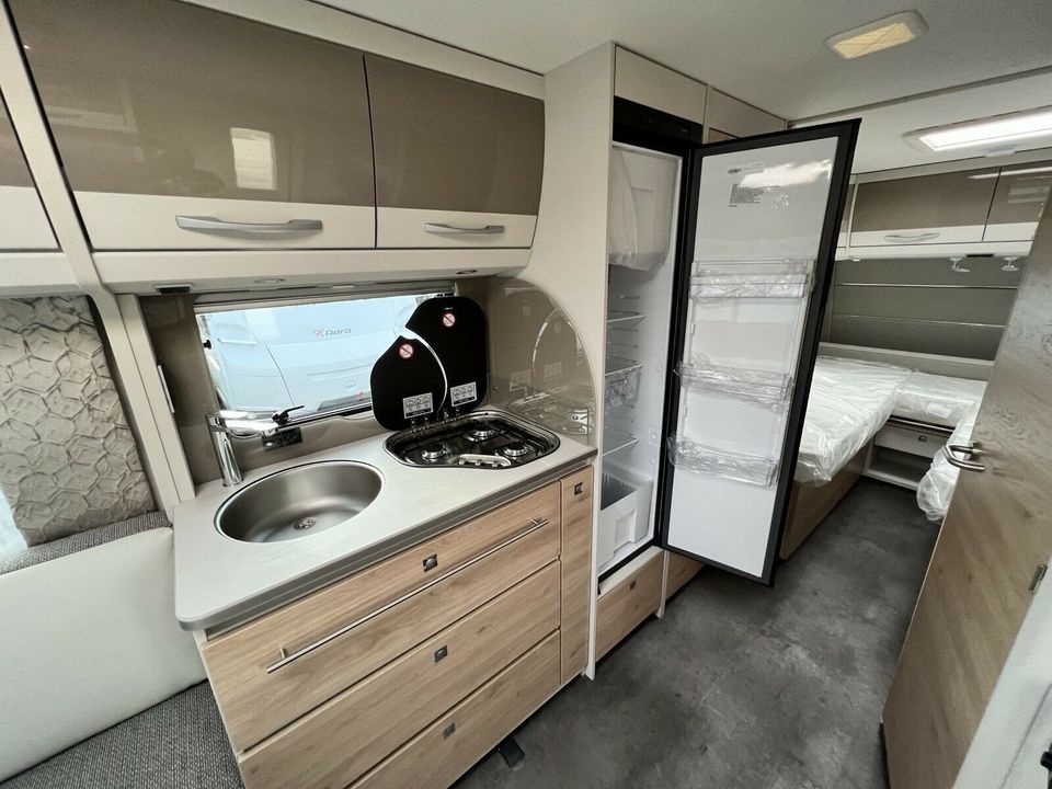 Wohnwagen „Comfort“  für bis zu 4 Personen mieten (Mover, Klima) in Leipzig