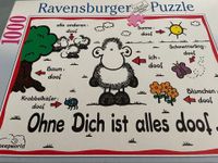 Sheepworld 1000 Teile Puzzle „Ohne Dich ist alles doof“ -Vollstä. Niedersachsen - Cremlingen Vorschau