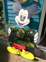 Mickey Maus Figur Holz Spiegel Unikat Comic Kinder Berlin - Steglitz Vorschau