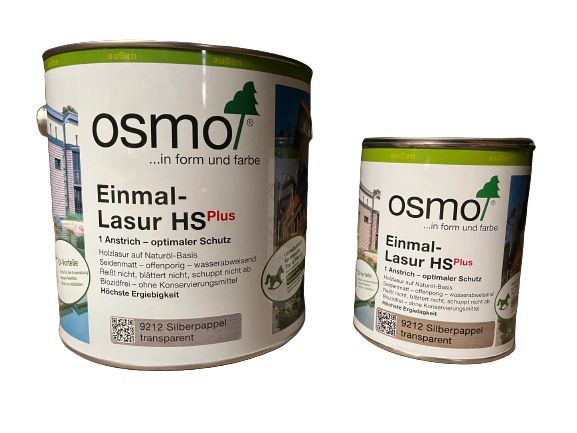 34€/L 2,5L/83,50€ Osmo Einmal-Lasur 9212 Silberpappel in Auetal