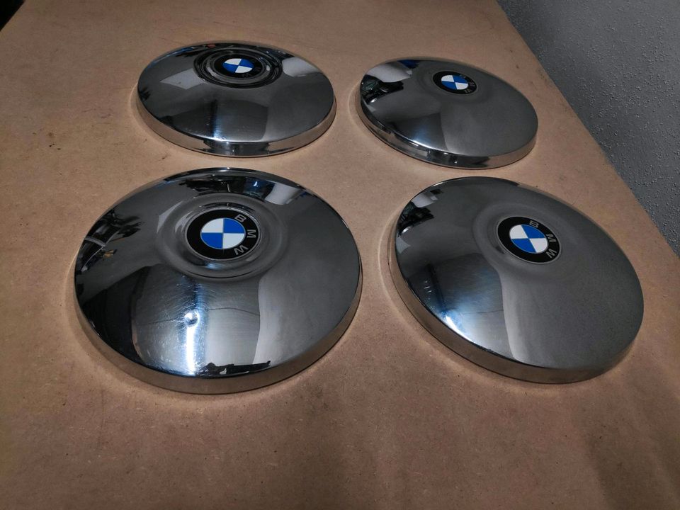 4x Original BMW-Chromradkappen 13"für 02er-Baureihe, NK, wie neu in Schweich