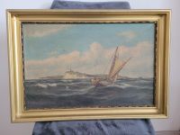 Segelschiff vor Küste Möwen signiert 70 x 50 cm - 200 Euro* Nordfriesland - Hattstedt Vorschau