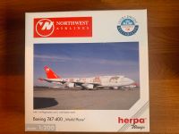 Herpa Wings 550208 -Boeing 747-400 Northwest Airlines World Plane Essen - Burgaltendorf Vorschau