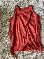 Blue Motion Fransen Top Shirt rot Bordeaux weinrot Gr. S Bayern - Poing Vorschau