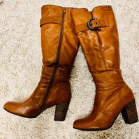 Sexy Lederstiefel - Gr. 38- cognac - van der Laan Hessen - Münzenberg Vorschau