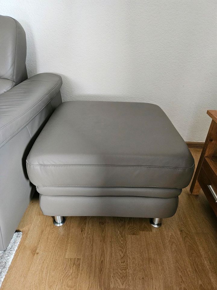 Echtleder Sofa Grau von Nemann in Twistringen