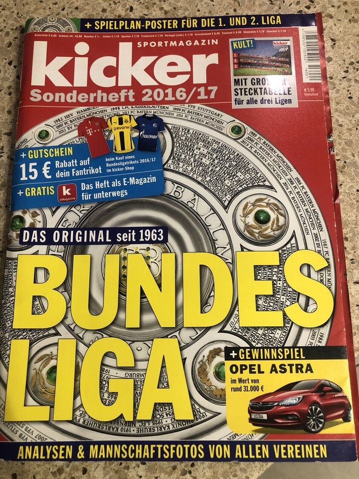 Kicker Sonderheft 2016/17  Bundesliga in Mandel