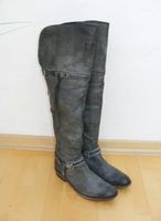 tolle SANCHO Echtleder Biker Overknee Stiefel Gr. 39 - fast NEUw. Baden-Württemberg - Neulingen Vorschau