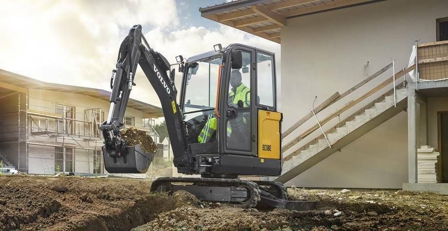 Minibagger zu vermieten 1,8t oder 2,5t *2021* Greifer, Baumaschine, Volvo Bagger in Schwalmstadt