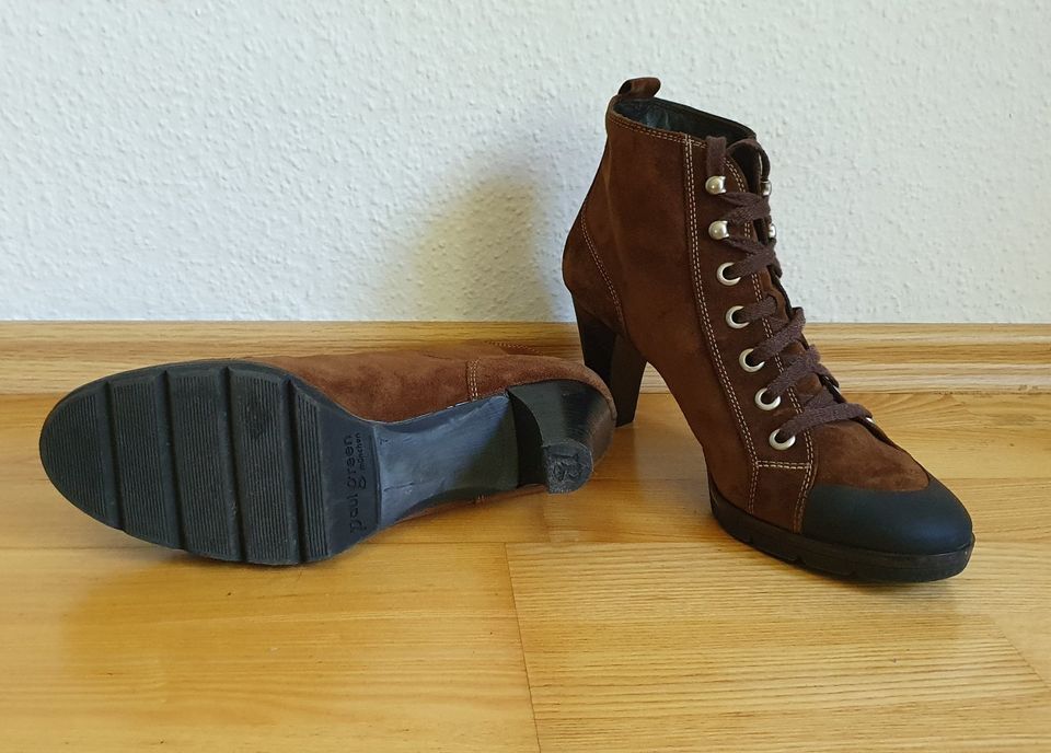 PAUL GREEN Stiefelette Leder, Braun, Gr: 40,5 in Altenkirchen