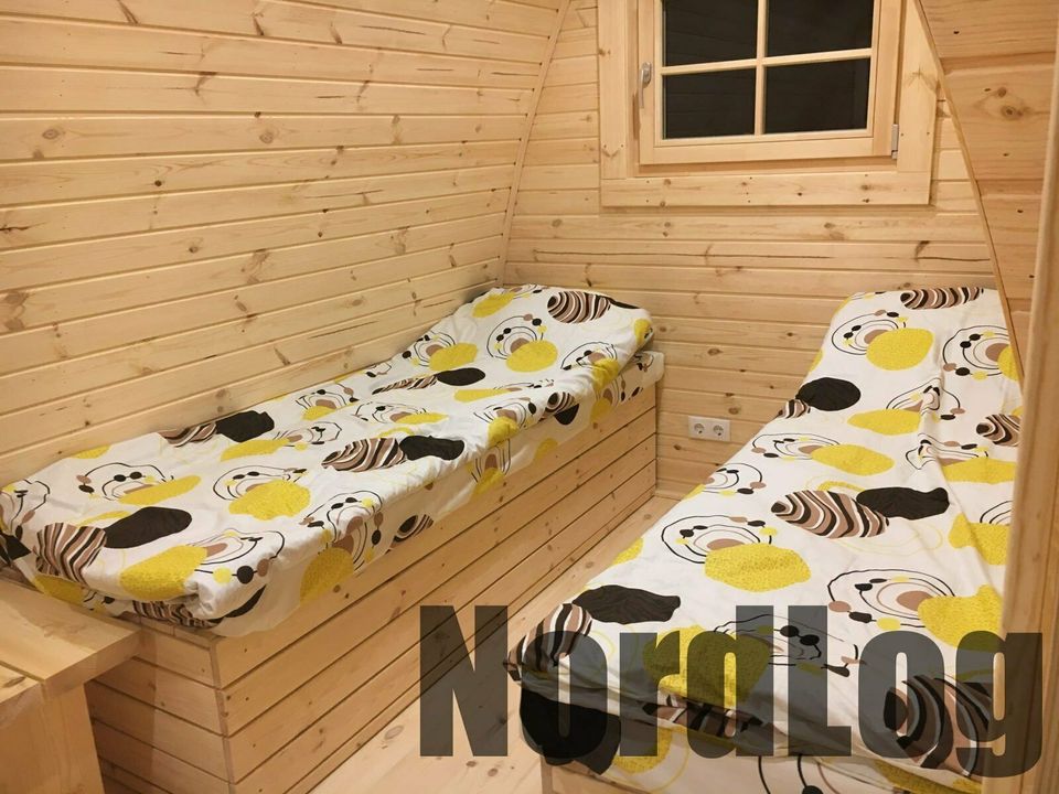 NordLog luxury ISO Camping Pod 2,4 x 3,5m Haus Gartenhaus Ferien in Weil der Stadt