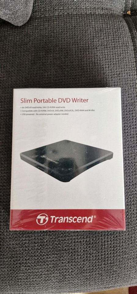 Transcend Slim Portable DVD Writer unbenutzt in Heistenbach