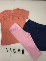 Shirt, 7/8 Hose und Shorts Gr. 110/116 Brandenburg - Bernau Vorschau