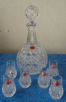 älter: Karaffe + 6 x Schnapsglas Likörglas, 24 % Bleikristall Niedersachsen - Twistringen Vorschau