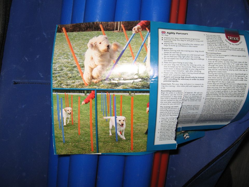 Agility Parcours von Trixie Hunde Training Spielzeug Stangen in Neu Ulm