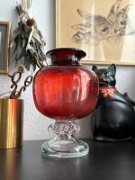 Mundgeblasene Rubin Vase / Murano Glas / Sevres Stil / Midcentury Leipzig - Altlindenau Vorschau