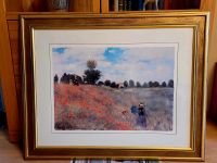 Gemälde Bild gerahmt Claude Monet Mohnfeld bei Argenteuil 100x82 Nordrhein-Westfalen - Kaarst Vorschau