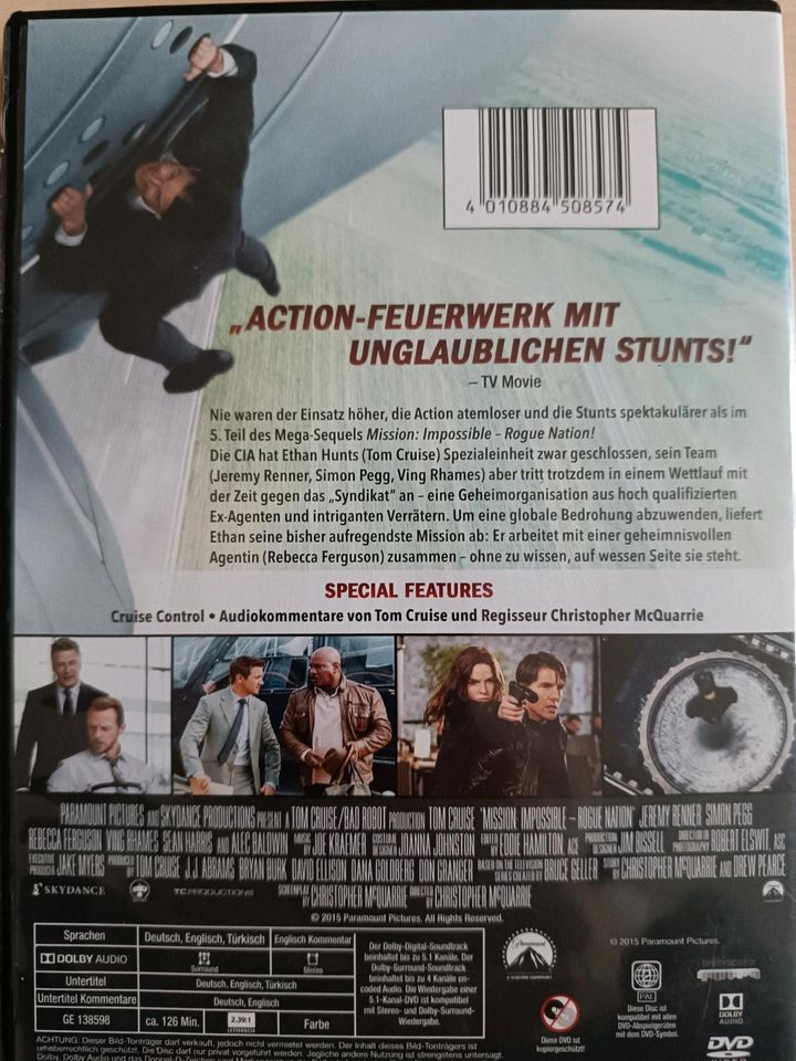 Mission Impossible Rogue Nation, Teil 5, DVD, Actionfilm in Leipzig