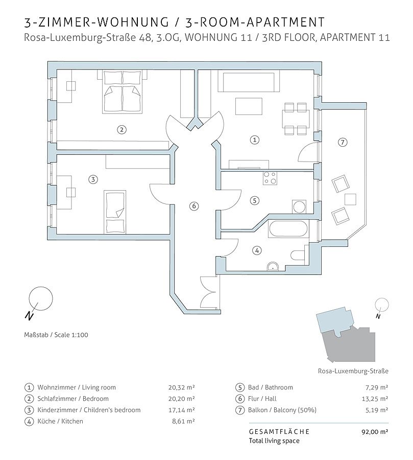 Bezugsfreie, große 3-Zimmerwohnung mit Balkon & Wannenbad - ideal für Paare & Familien in Leipzig