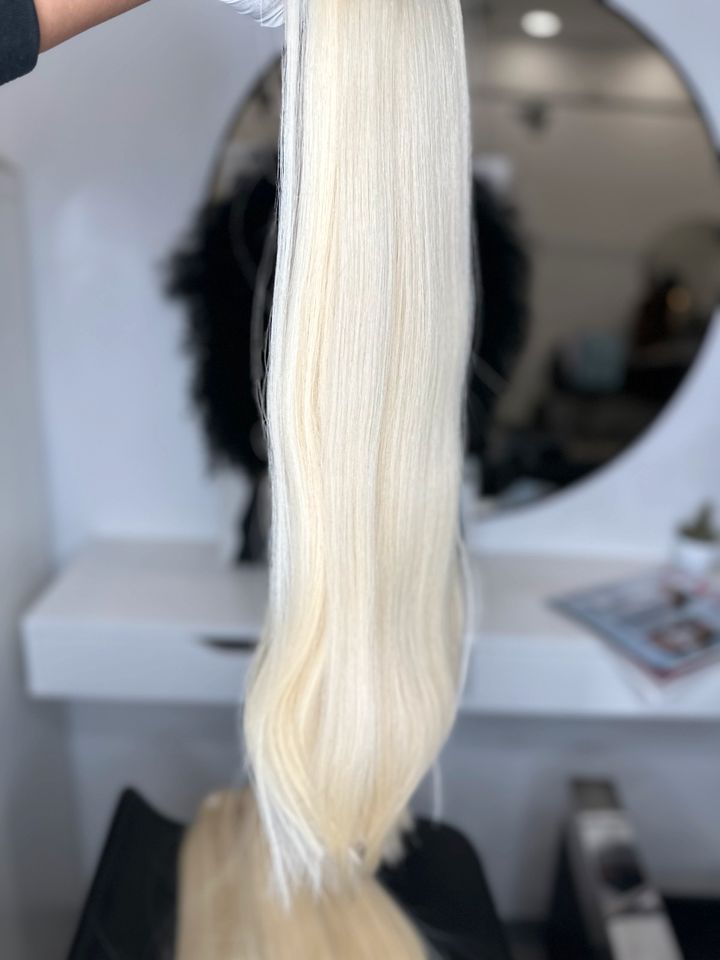 blonde Extensions/ echthaar tressen/ haarverlängerung in Essen