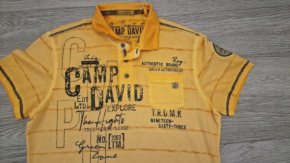 Camp David Herren Poloshirt  / T-Shirt Gr. L - Neu in Zossen-Wünsdorf