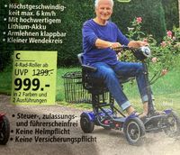Neuwertiger 4-Rad-Roller| Seniorenroller Baden-Württemberg - Neuenbürg Vorschau
