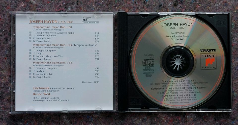 JOSEPH HAYDN  ▪︎  SYMPHONIES NOS. 50, 64 & 65  (CD - AUDIO, SBM) in Halle