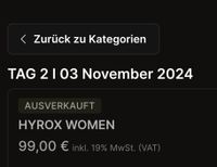 SUCHE Hyrox Hamburg Women Single oder Double Nordrhein-Westfalen - Herten Vorschau