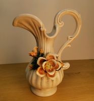 Italienische Vintage Vase mit 3D Blumen, Este Hessen - Biblis Vorschau