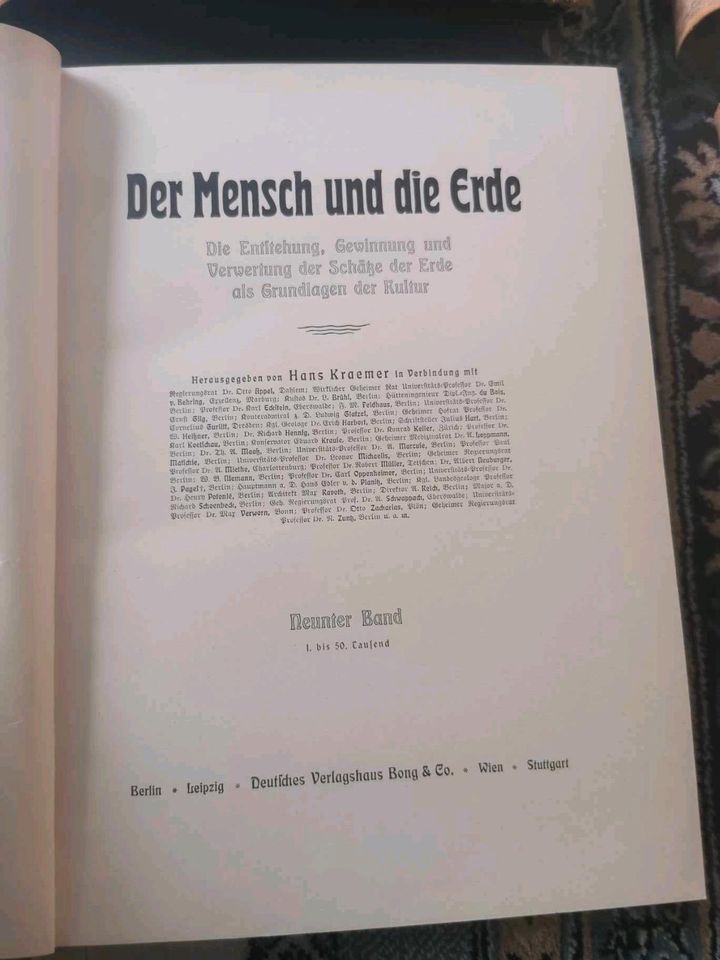 Die Mensch und die Erde von Hans Kraemer ab 1-10 Bände in Augsburg
