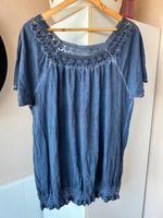 Tredy Long Bluse Tunika blau M 38 Spitze Saarland - Spiesen-Elversberg Vorschau
