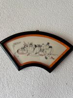 Vintage chinesisches fächerförmiges Wandkunstdekor Saarland - Schwalbach Vorschau