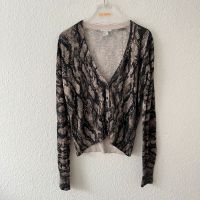 H&M Strickjacke Cardigan Leopard Print Animal braun Khaki M Niedersachsen - Oldenburg Vorschau