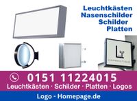 Schilder Platten Mobile Leucht Buchstabe LED Hartschaumplatte Aluminiumverbundplatte Folien Banner Leuchtkasten Leuchtreklame Folie Leuchtbuchstaben erstellen lassen beleuchtetes Nasenschild mit Logo Bayern - Bruckberg bei Landshut Vorschau