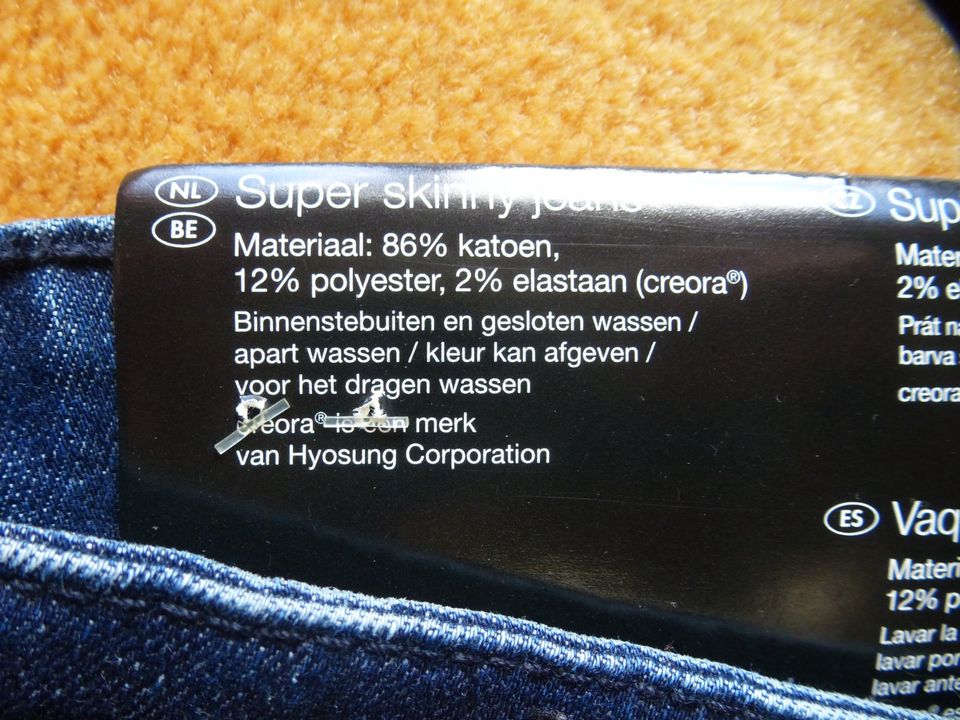 Esmara Super Skinny Jeans Hose mittelblau blau 38 S M NEU Lidl in Guldental