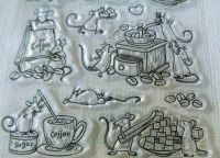 Kaffee Clear Stamps Stempel Mäuse Kaffeemühle Muffin Maus Rheinland-Pfalz - Erdesbach Vorschau