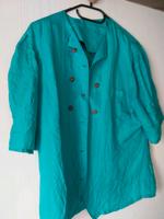 True Vintage türkise Seidenbluse oversize Hessen - Gießen Vorschau