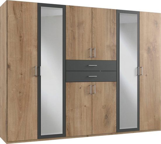 Drehtürenschrank Plankeneiche graphit 270cm (#1056) in Altdorf