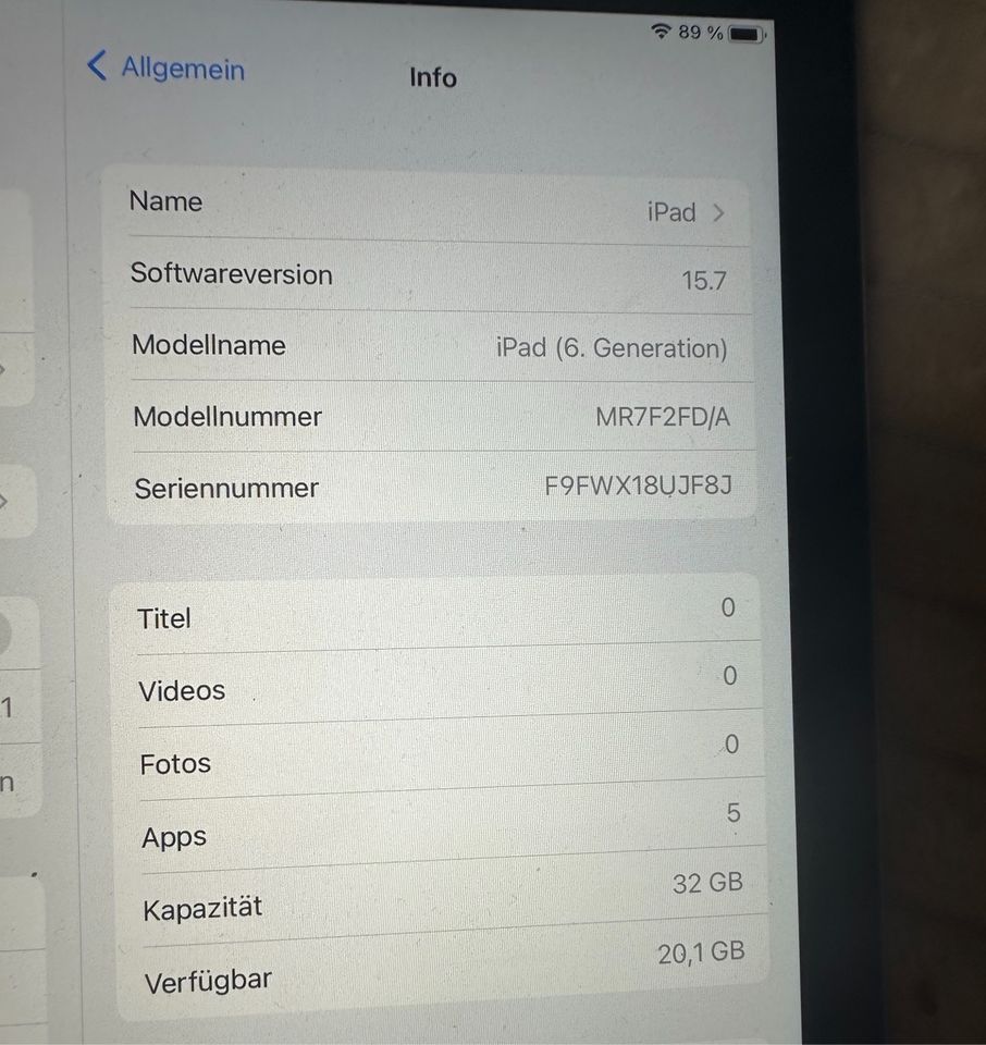 iPad 6. Generation 32 gb in Schortens