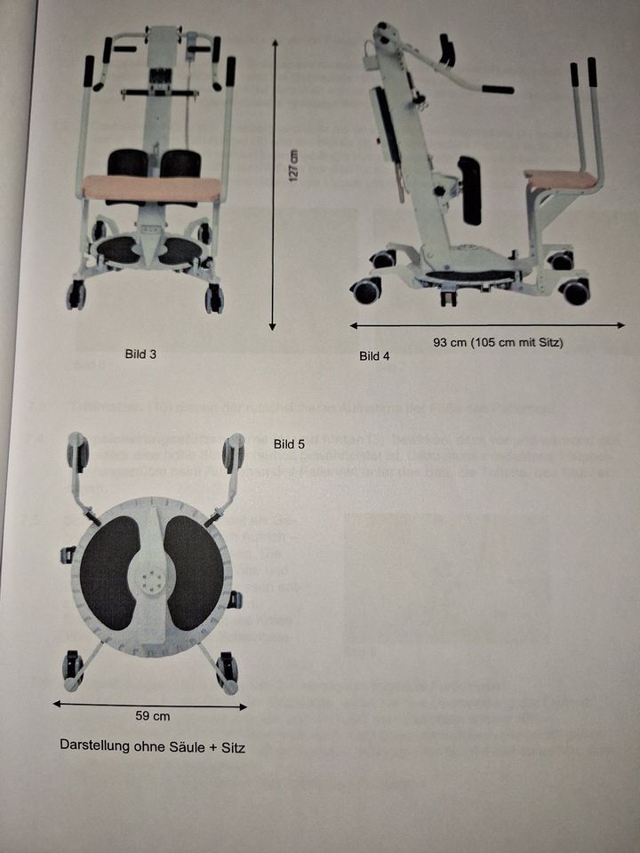 Aufsteh- Umsetz- Mobilitätshilfe Patientenlifter Lift Kran Roleo in Oberhausen a.d. Donau