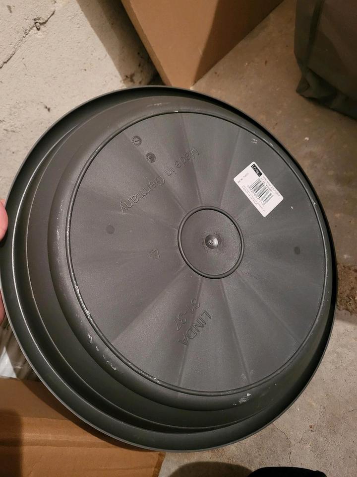 Scheurich Untersetzer aus Kunststoff, Metallic Grey, 30 cm Durchm in Neu-Isenburg