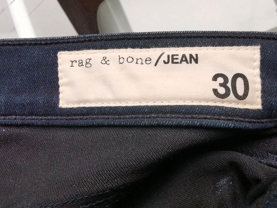 TOP! RAG & BONE Röhre Jeans Stretch Sz.30 Lackstreifen seitl. in Schwalbach a. Taunus