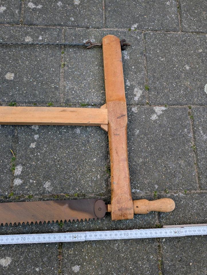Holzsäge Säge alt Restauration Tischler Zimmermann Deko in Forst